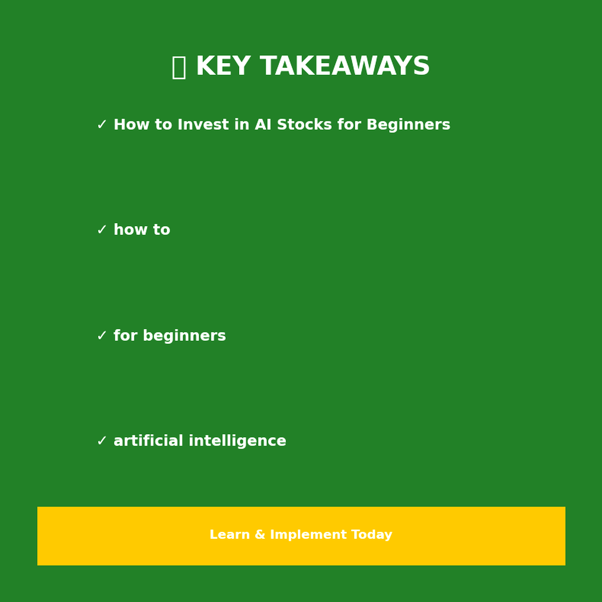 How to Invest in AI Stocks for Beginners